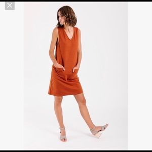 PIPER AND SCOOT RUST LAWAI TANK DRESS